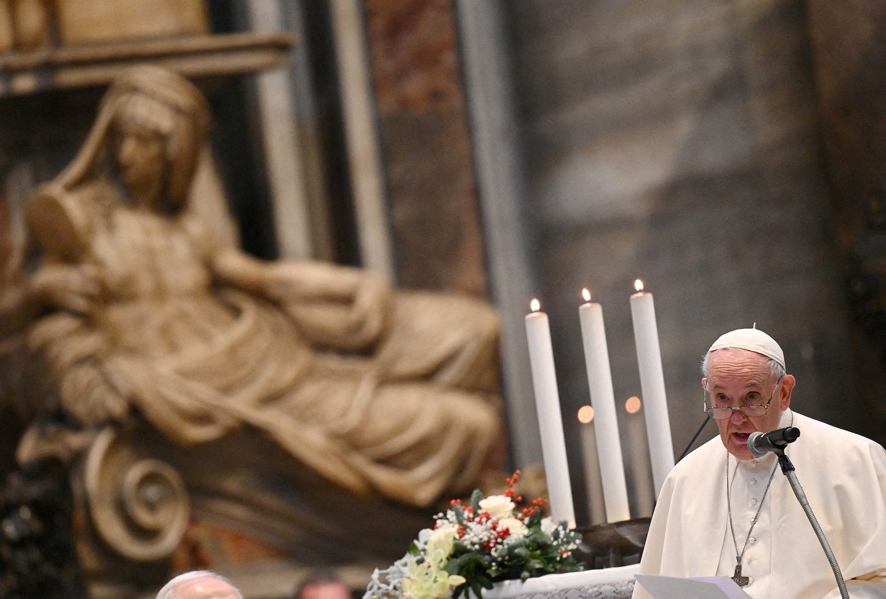Spend on education, not weapons, Pope Francis says in annual peace message