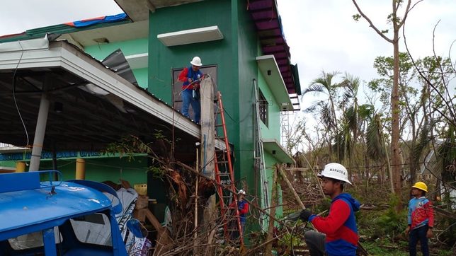 Less than 30% power restored in Southern Leyte a month after Typhoon Odette