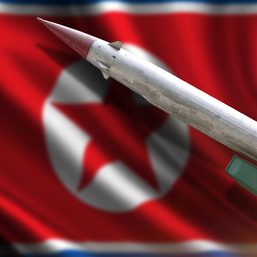Flanked by nuclear missile, North Korean leader says US, South Korea threaten peace
