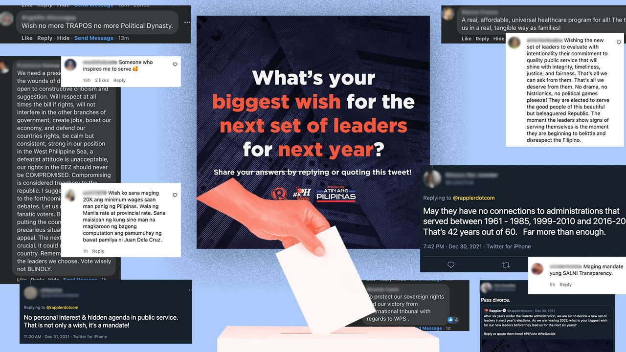 Netizens’ wishlist for leaders in 2022: Selfless, transparent, and committed