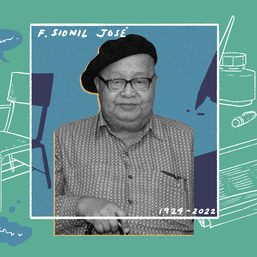 [OPINION] A millennial’s homage to F. Sionil Jose