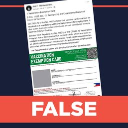 FALSE: ABS-CBN noise barrage protesters ‘confirmed positive for COVID-19’