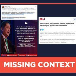 FALSE: Philippines filed case with ICC over West PH Sea in 2010 – Bongbong Marcos