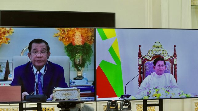 Cambodia PM urges Myanmar junta chief to allow aid, ASEAN envoy visit