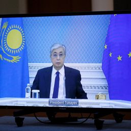 Kazakh president says constitutional order has mostly been restored