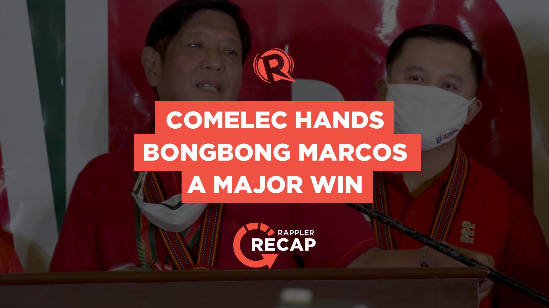 Rappler Recap: Comelec hands Marcos Jr. a major win