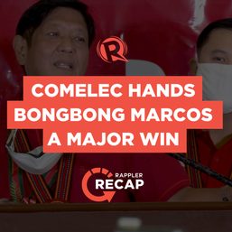 WATCH: Bongbong Marcos, Ping Lacson file COCs at the same time