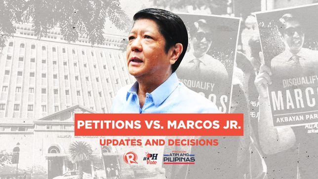 UPDATES and DECISIONS: Petitions vs Bongbong Marcos – 2022 PH elections
