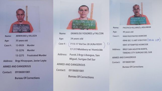 3 convicts escape from Bilibid, NBI foils Kerwin’s attempt