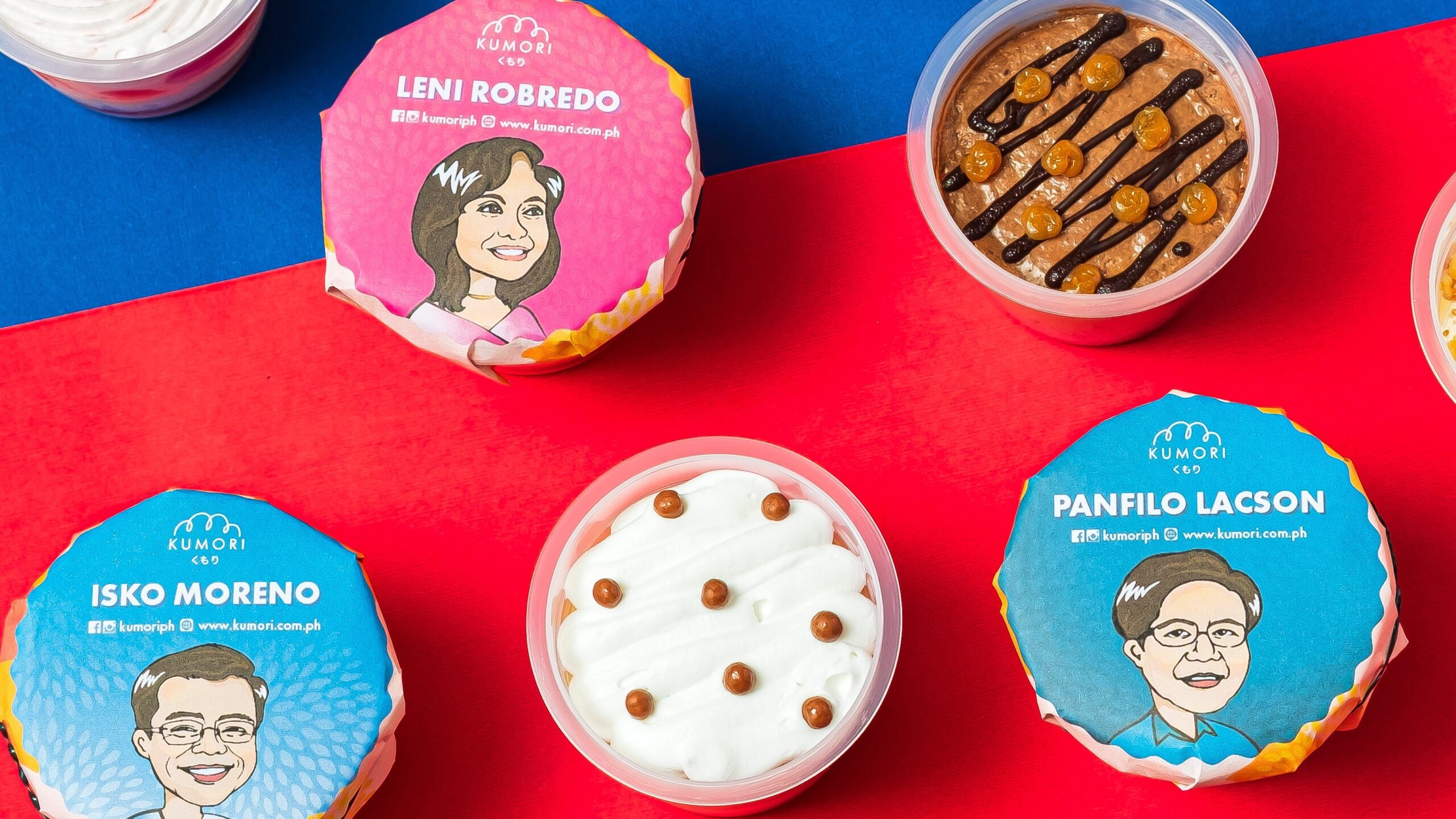 Pick your president! Kumori’s cake cups come in 5 ‘presidential’ designs