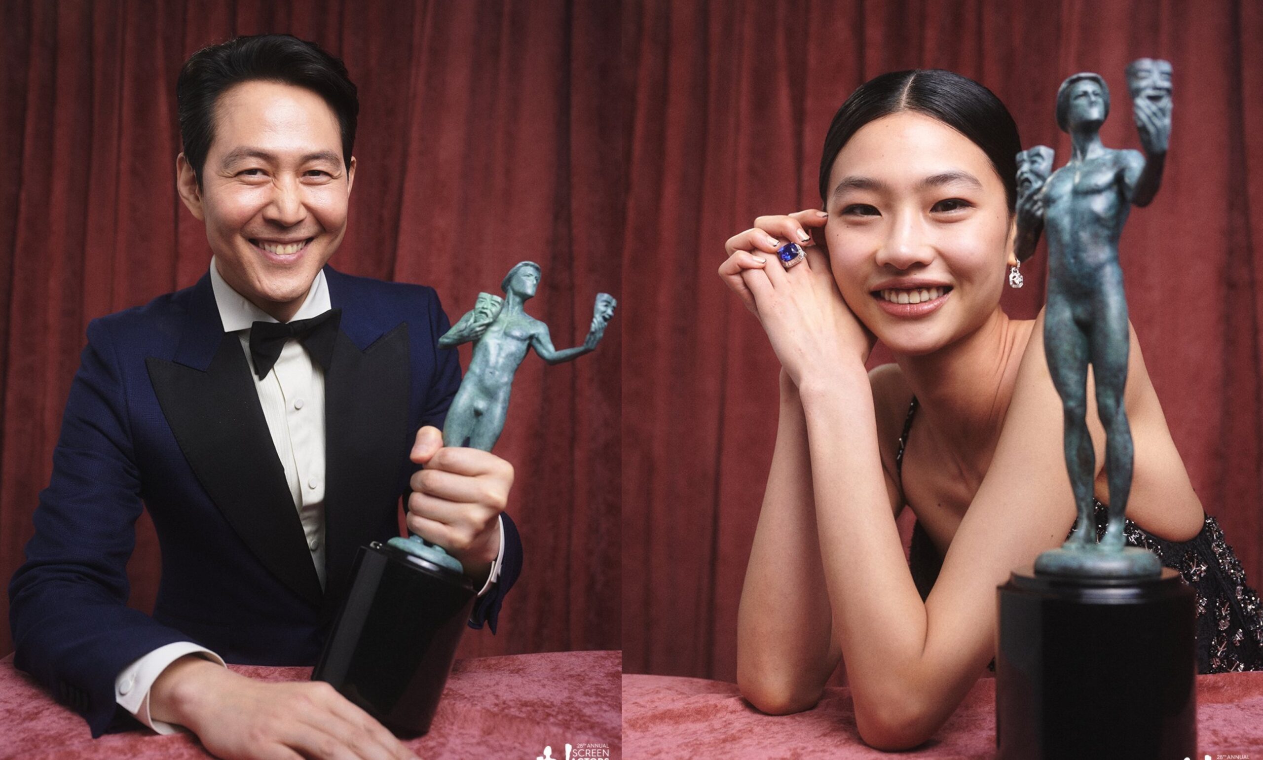 ‘This is truly huge’: ‘Squid Game’ actors Lee Jung-jae, Jung Ho-yeon win at SAG Awards 2022
