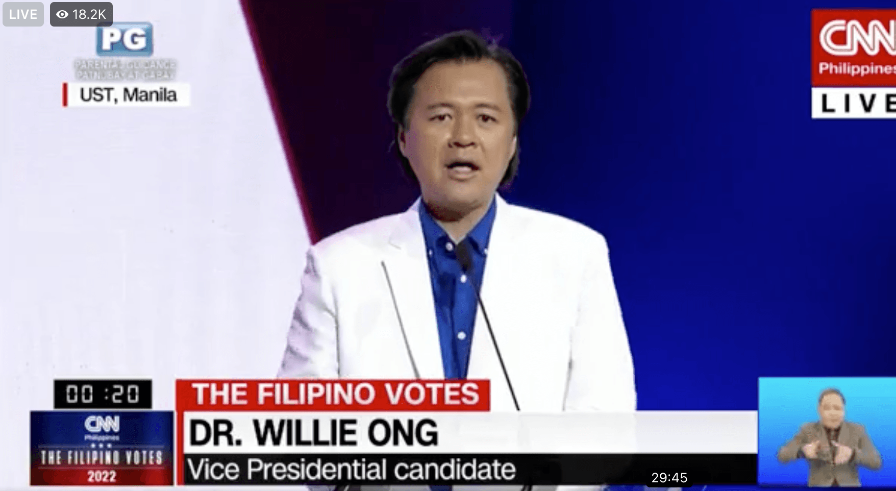 Doctor branding, preparation help Willie Ong in CNN PH debate