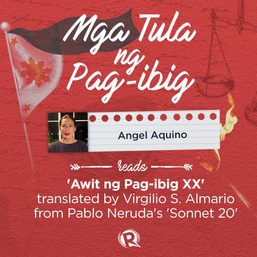 [WATCH] Mga tula ng pag-ibig: Leo Rialp reads Ruel S. De Vera’s ‘Isla del Fuego’