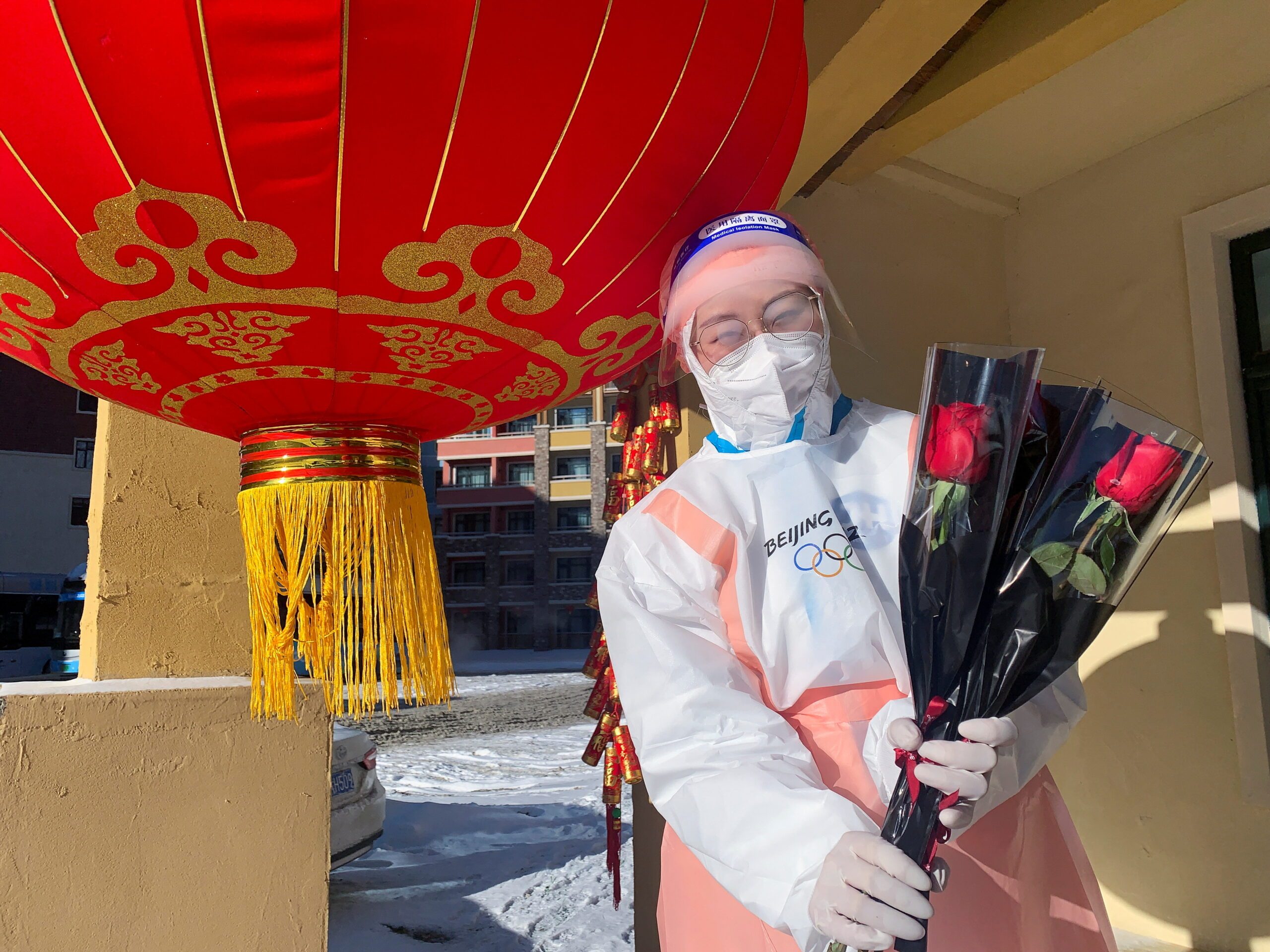 ‘Closed loop’ Olympians celebrate unusual Valentine’s Day at Beijing Games