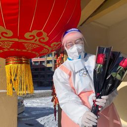 ‘Closed loop’ Olympians celebrate unusual Valentine’s Day at Beijing Games