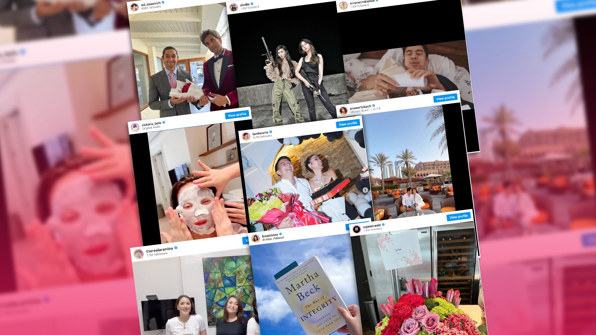 Roses, beaches, and Korean face masks: How PH celebrities spent Valentine’s Day 2022