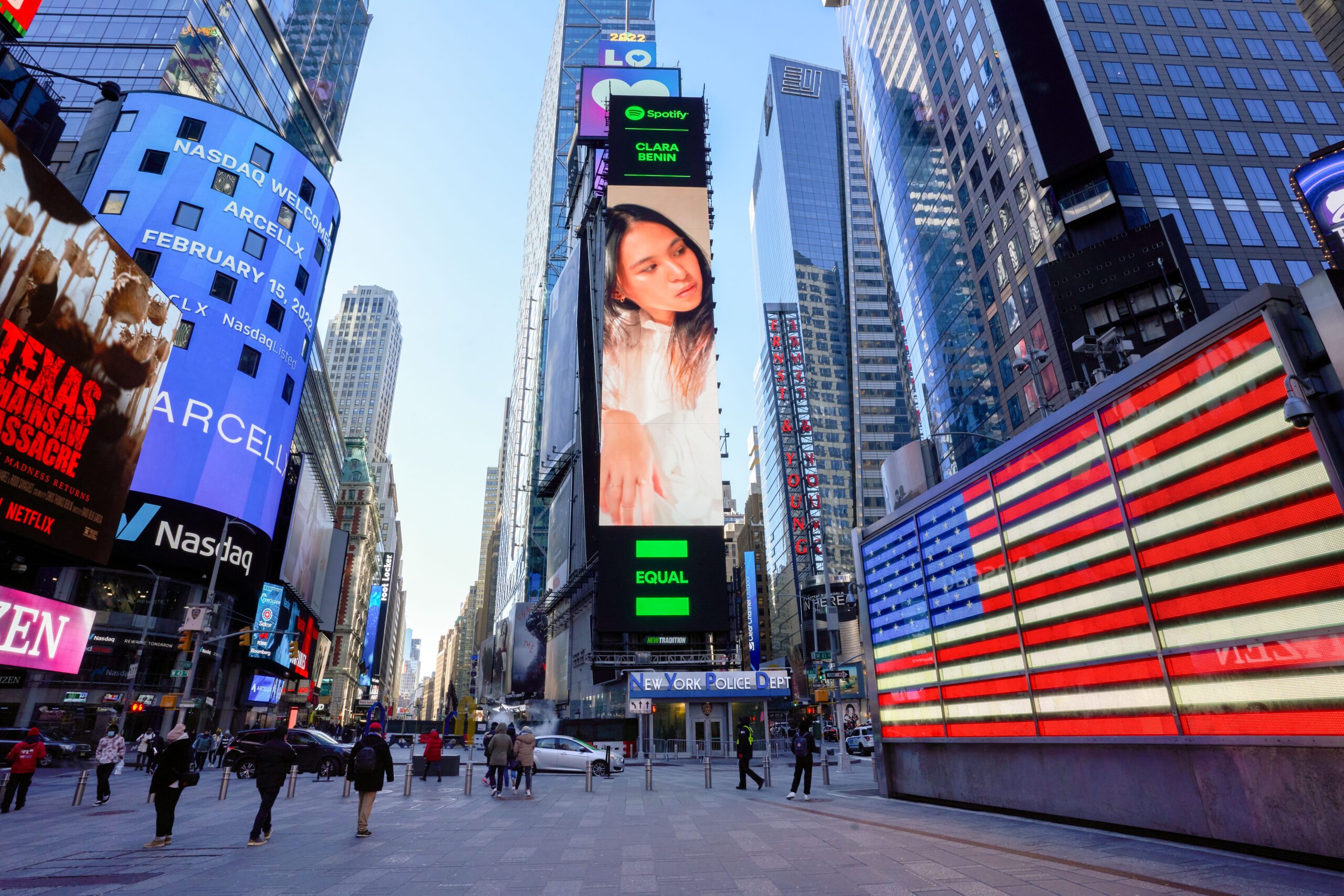 LOOK: Clara Benin lands on Times Square billboard