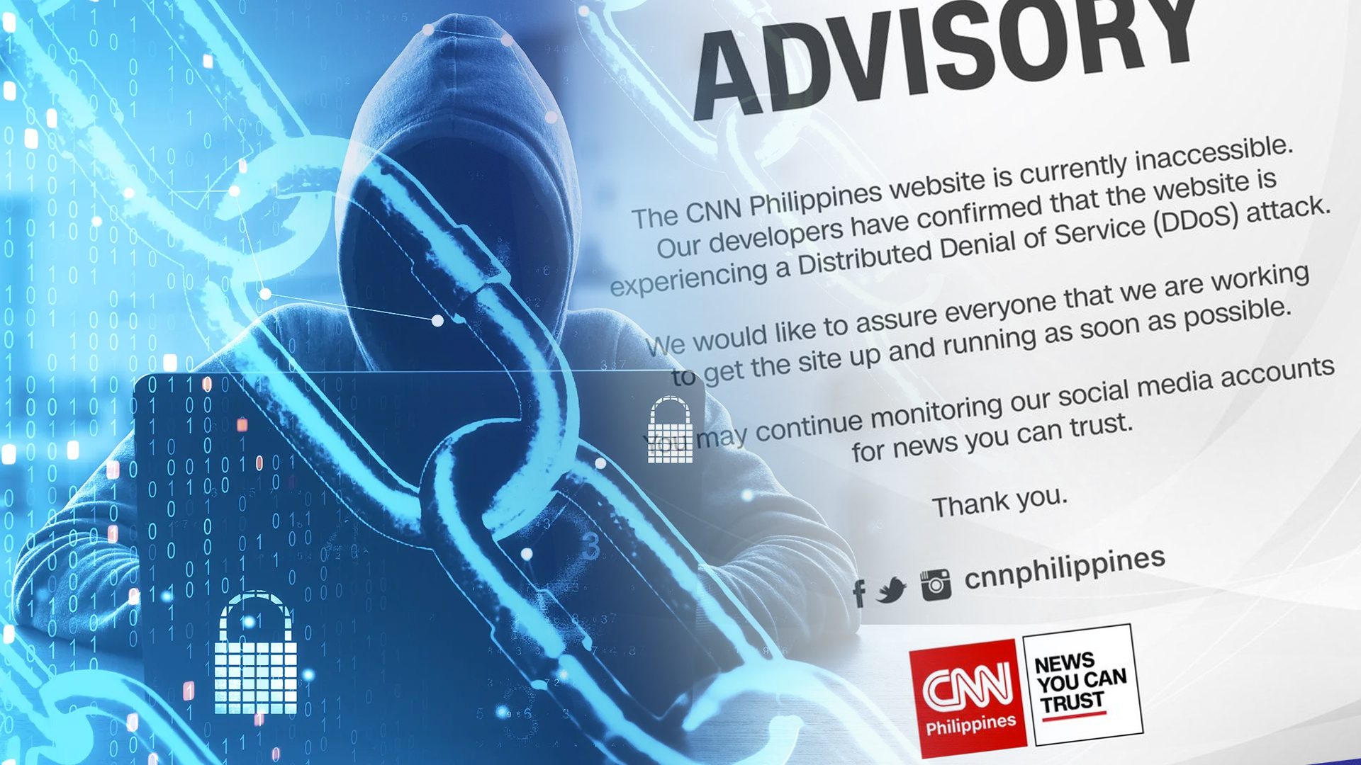 Cyberattack hits CNN Philippines on day of presidential debate
