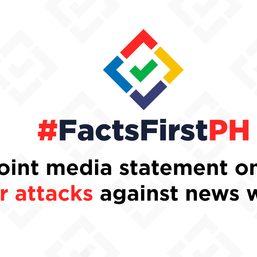 #FactsFirstPH: Join the call to stop cyber attacks vs news websites