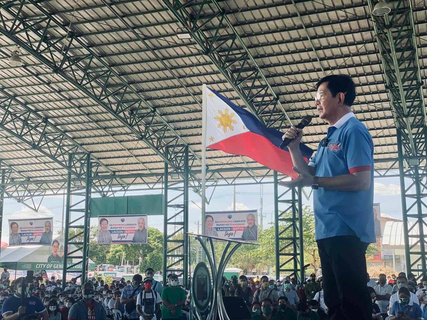 Lacson launches second presidential bid in home ground Cavite