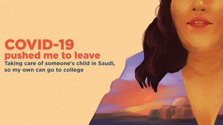 Taking care of someone’s child in Saudi, so my own can go to college