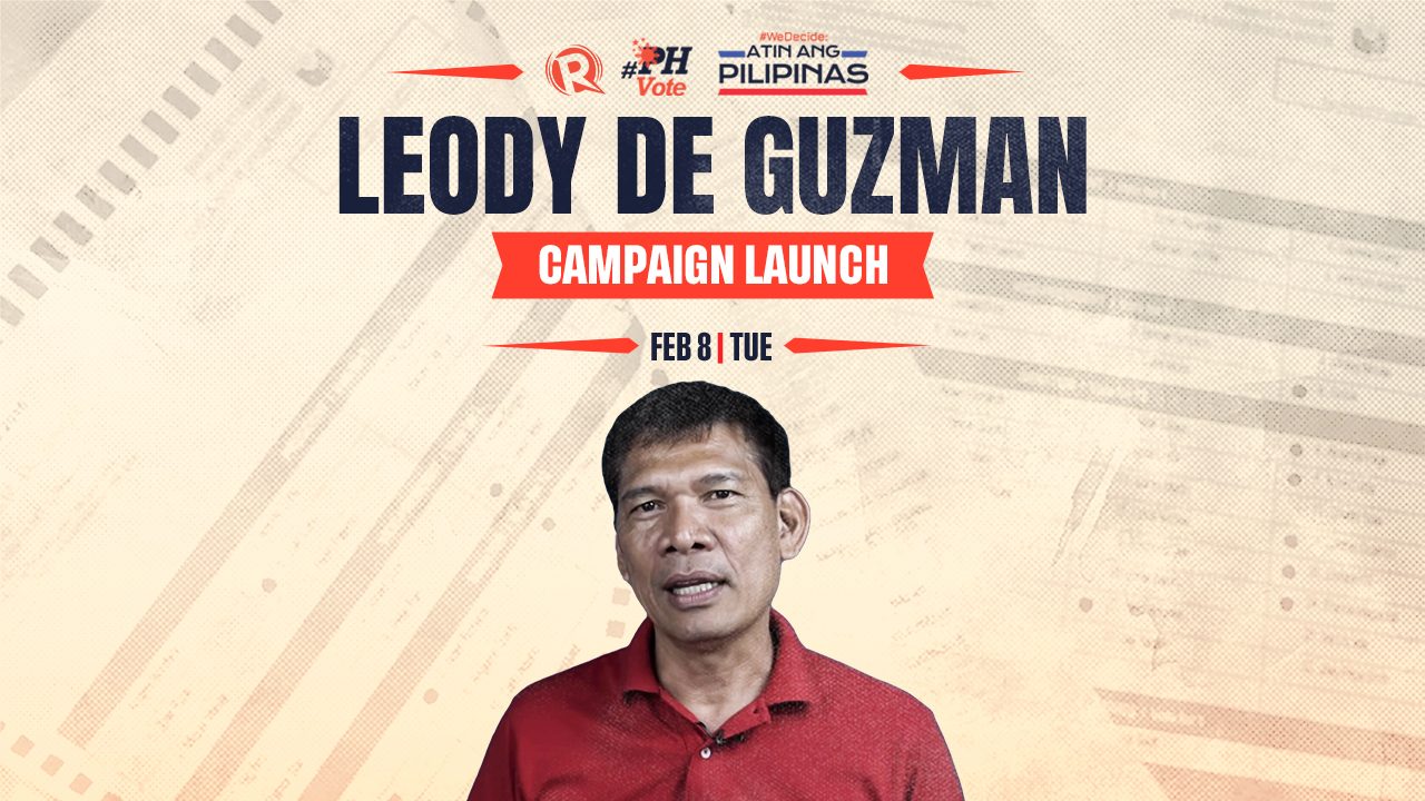 LIVESTREAM: Leody de Guzman launches 2022 presidential campaign
