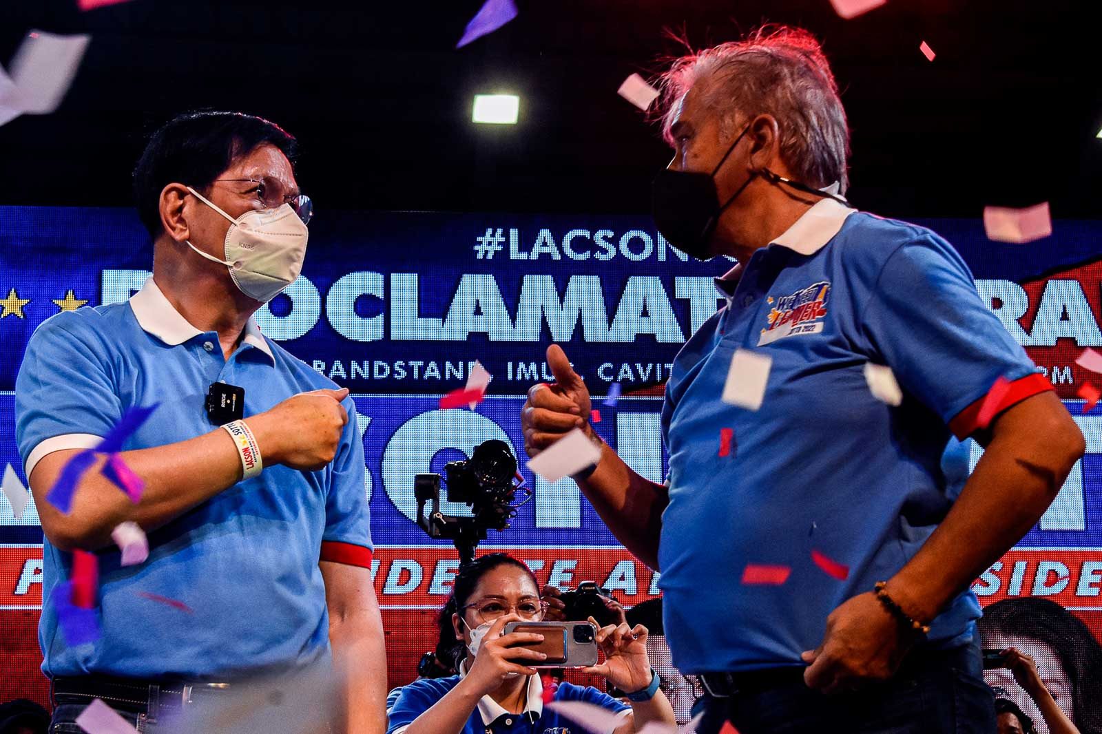 ‘Ang karapat-dapat’:  Lacson takes first step in uphill battle for presidency