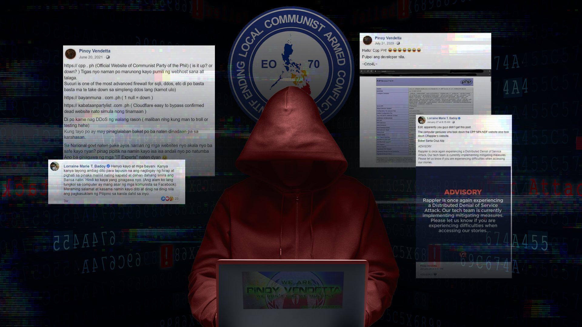 Hacker group mounts DDoS attacks vs PH news outlets, hailed by gov’t