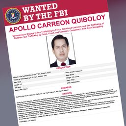 Quiboloy, 2 associates on FBI’s most wanted list