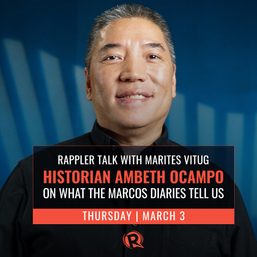 [OPINION] Sheila Coronel on fathers, daughters, the Marcos family and ‘mine’