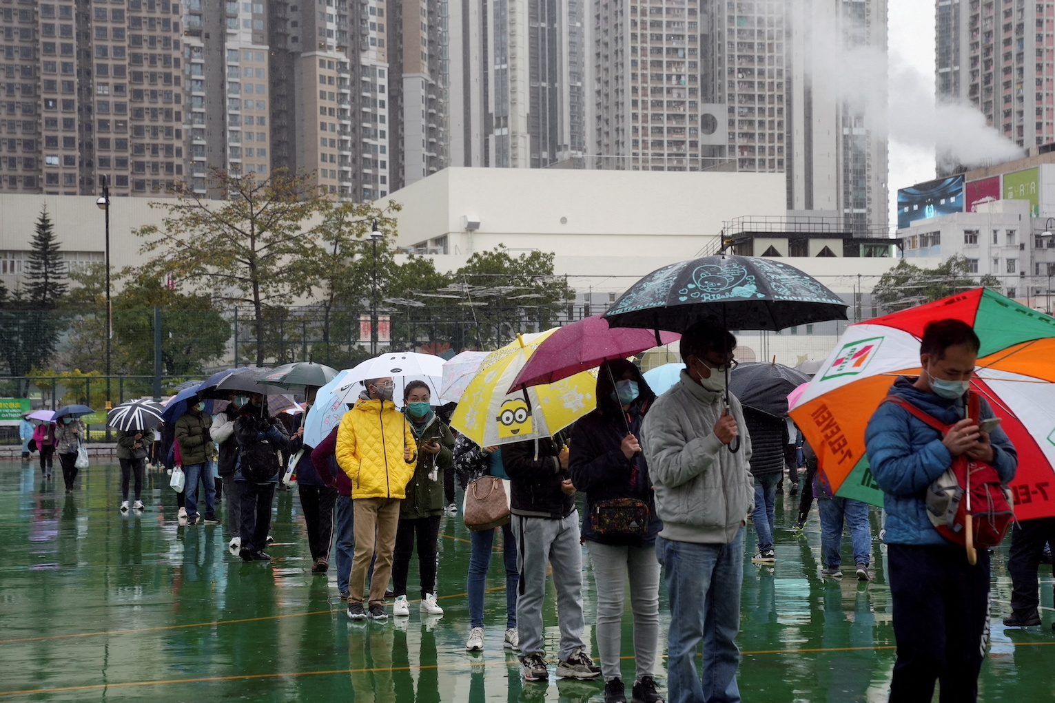 Hong Kong COVID-19 cases hit record as compulsory testing looms