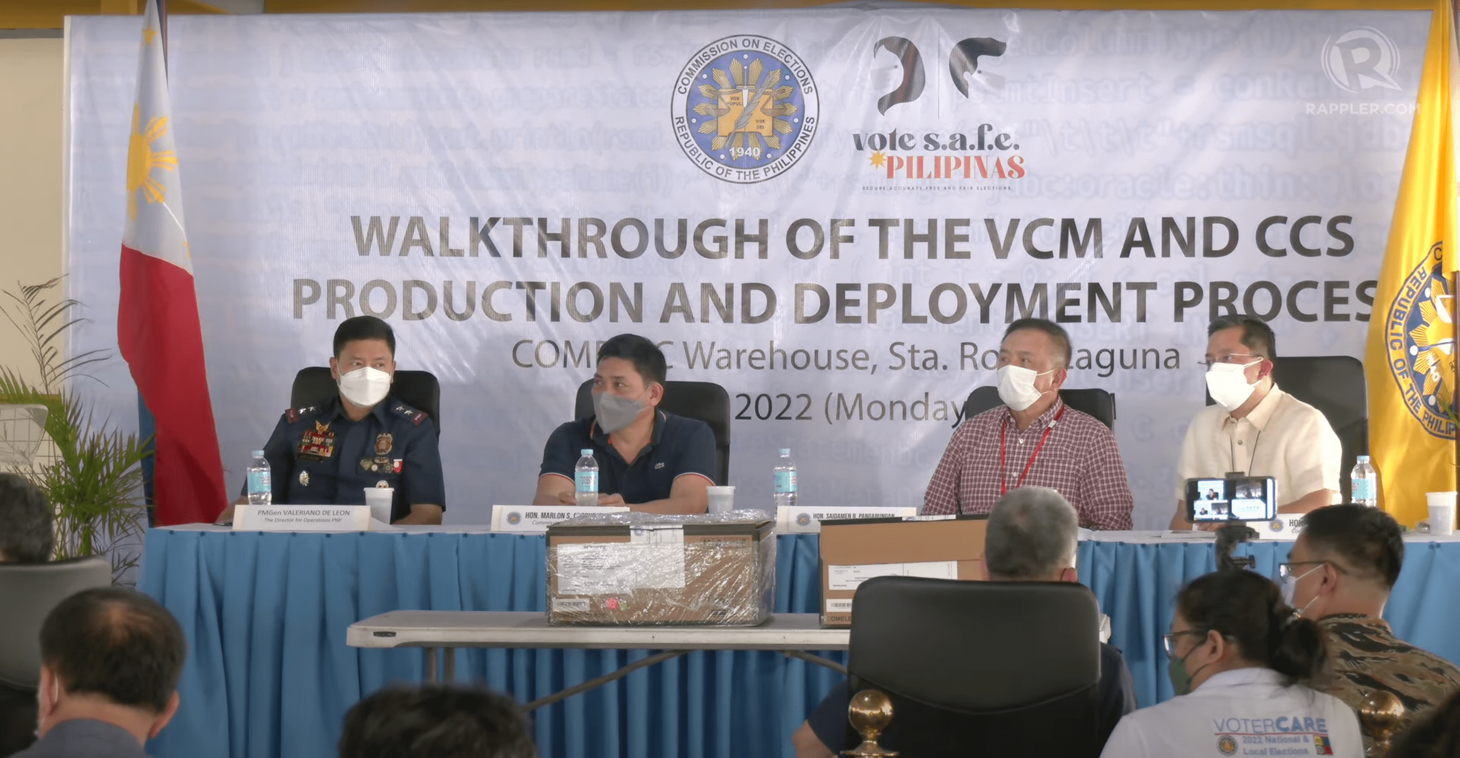Comelec opens Laguna warehouse to stakeholders as pandemic curbs ease