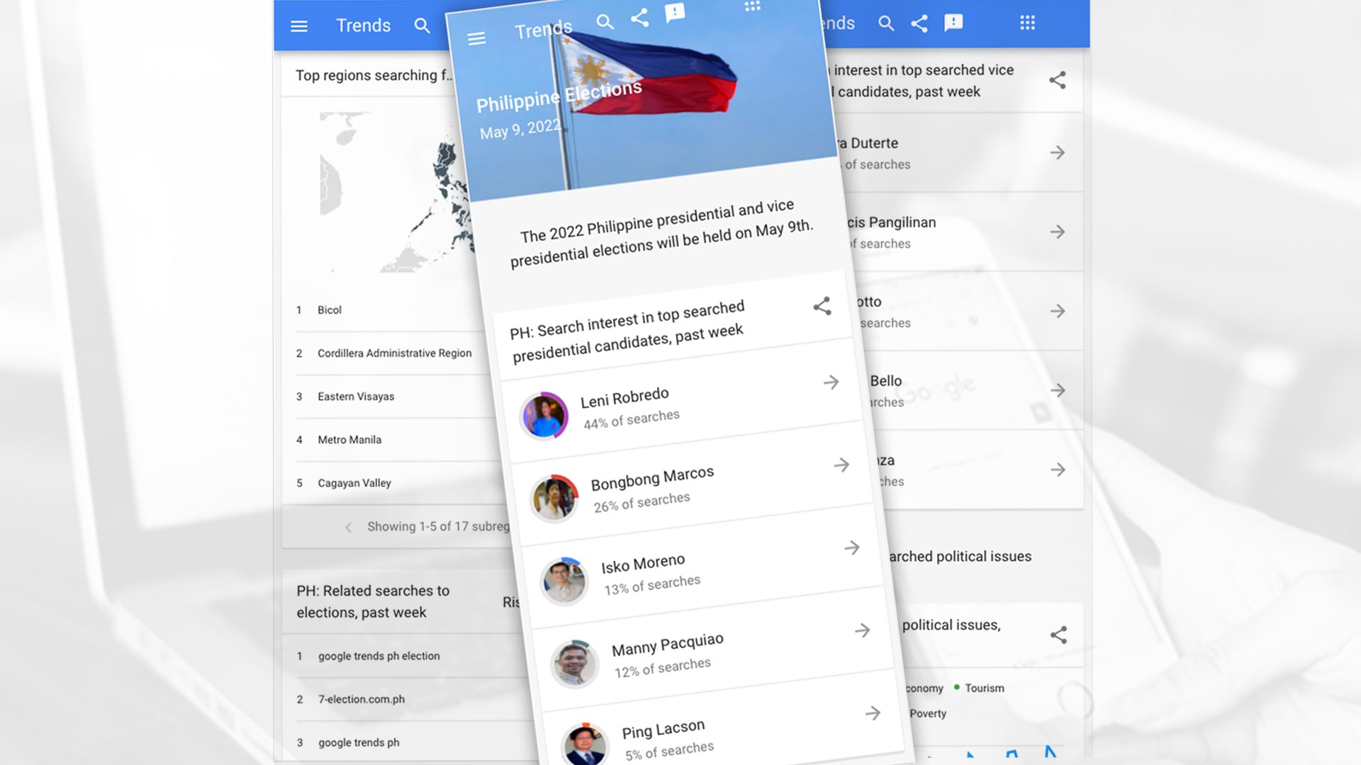 Google launches Search Trends page for Philippine elections