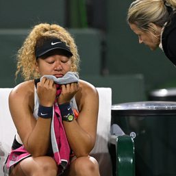 Rattled by heckler, tearful Osaka crashes out of Indian Wells