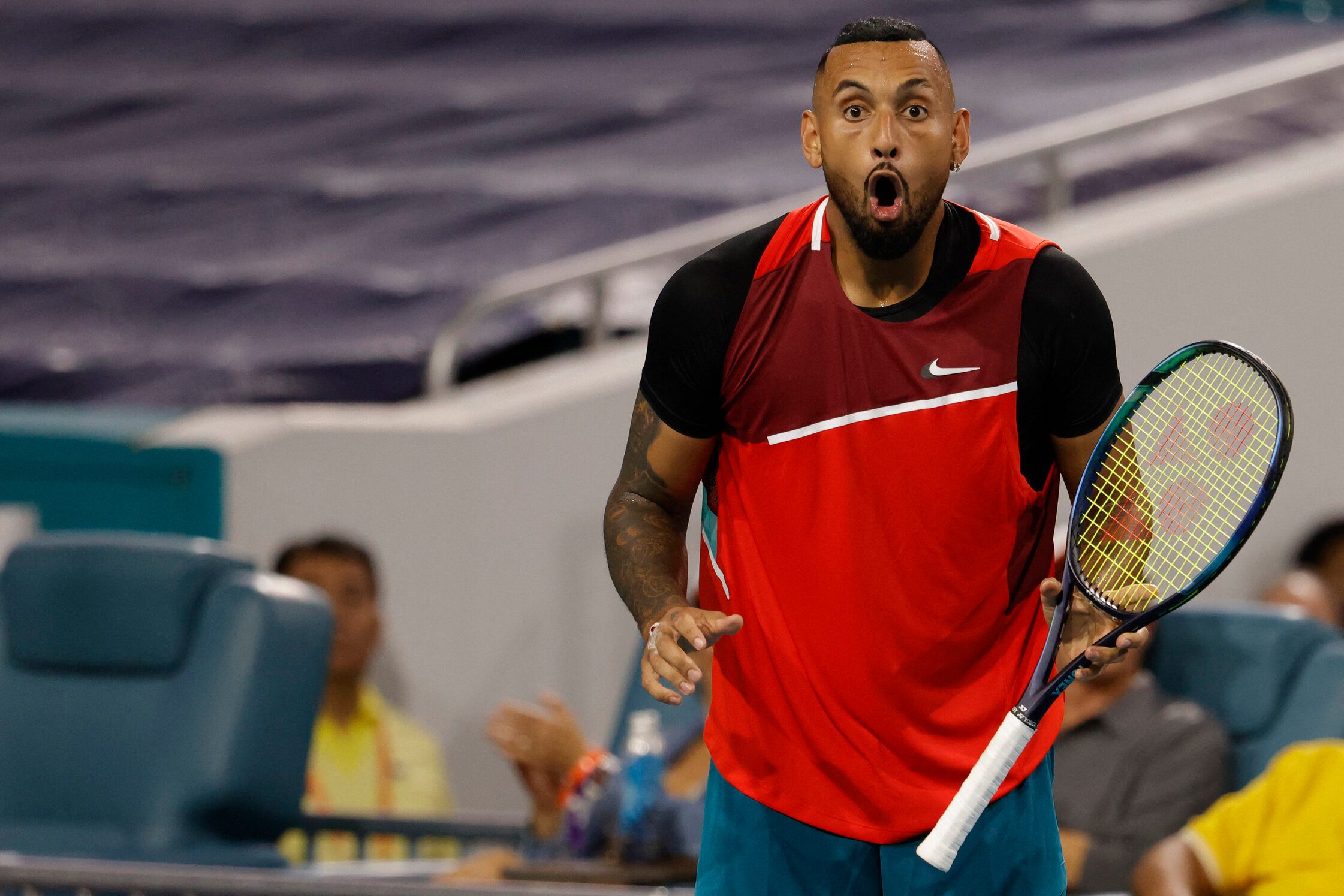 Kyrgios fined $25,000 by ATP for Indian Wells outbursts