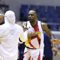 Pogoy heats up, TNT avoids disaster vs San Miguel in Game 1