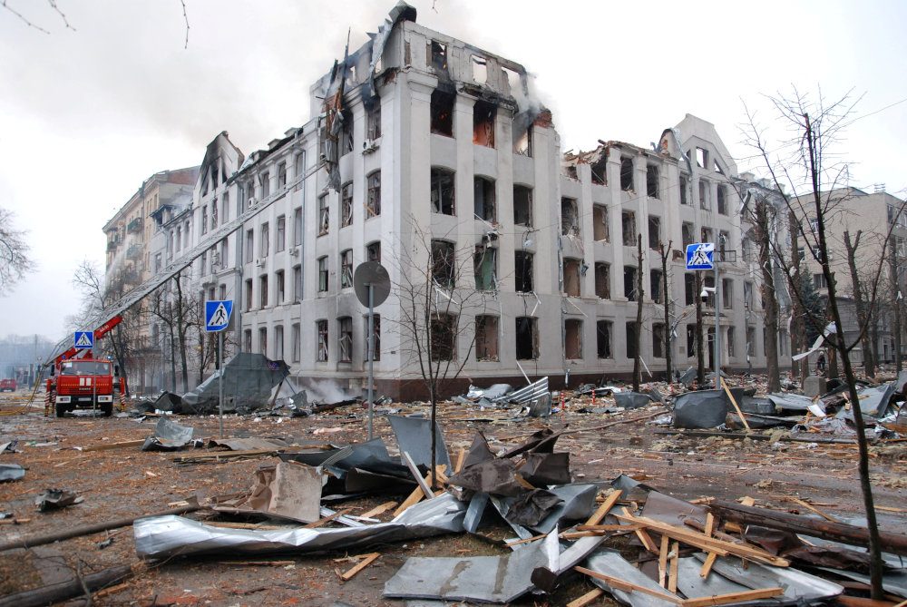Ukraine’s second city heavily bombed as UN assembly denounces Russia
