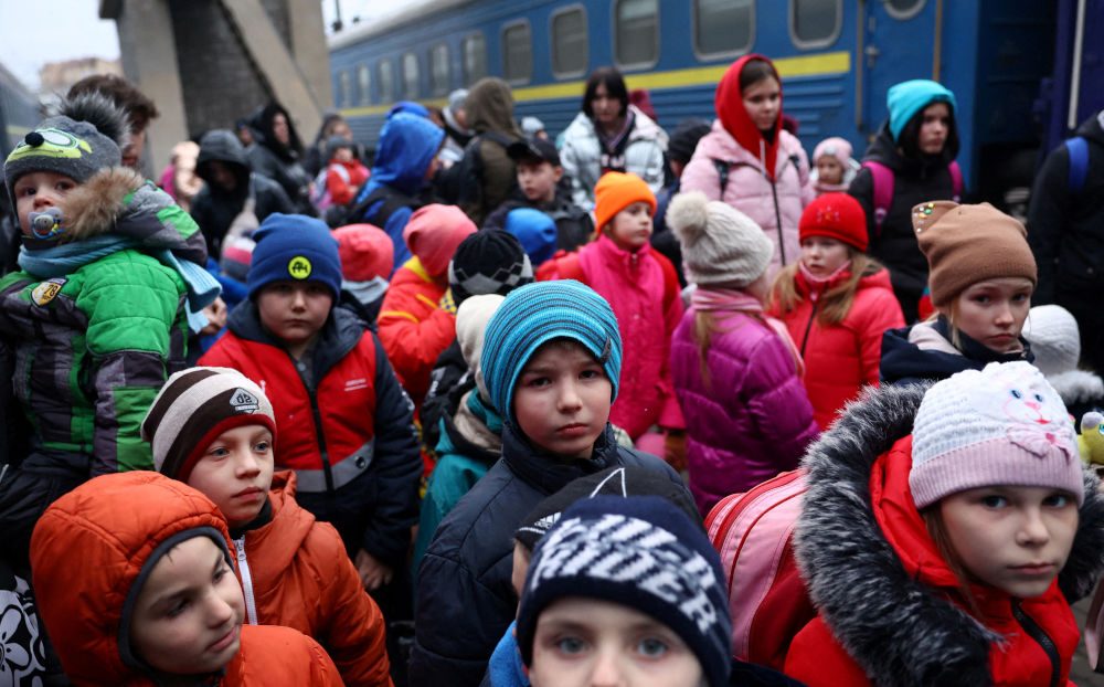 ‘They’re so young’: Residents of Ukrainian orphanage flee to safety