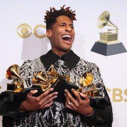 Batiste wins album honor, Zelenskiy makes appeal at Grammys 2022