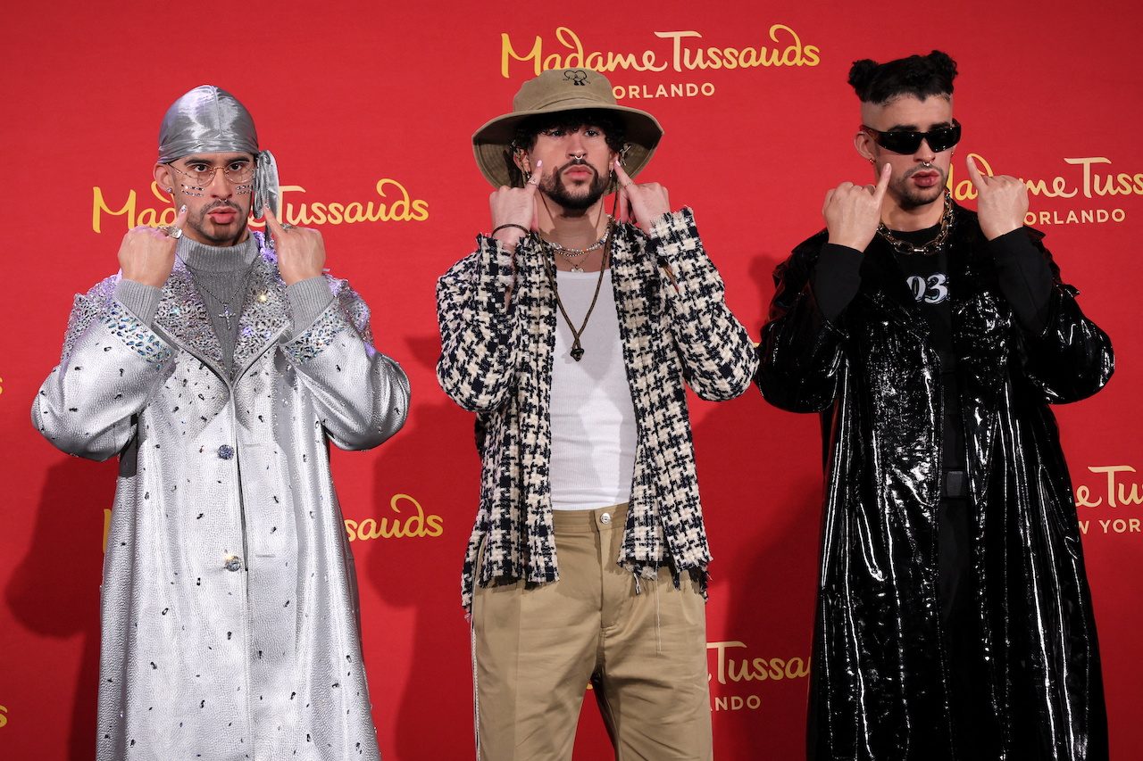 Bad Bunny sees double with two wax figures at Madame Tussauds