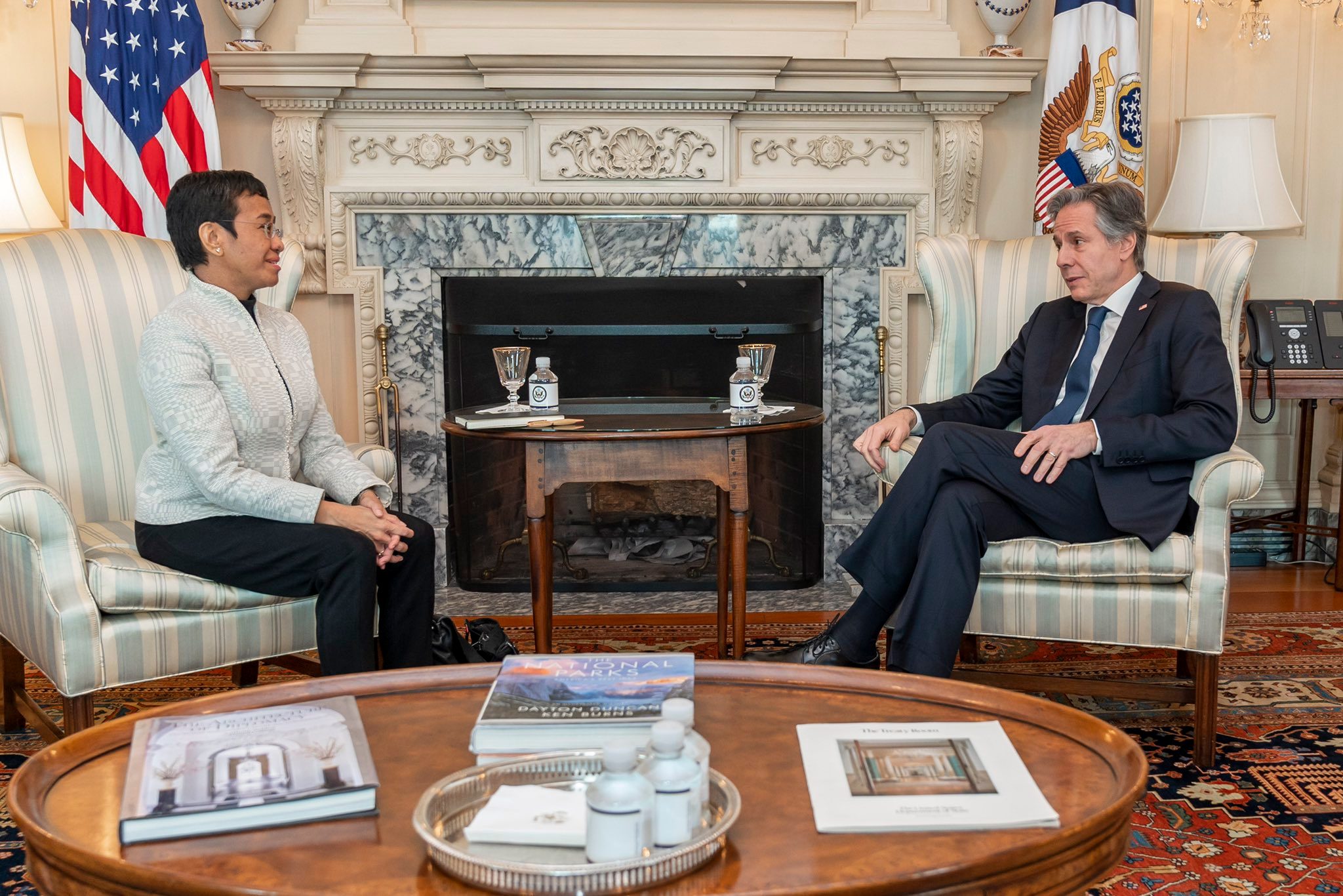 Maria Ressa, US Secretary of State Blinken discuss protection of independent media