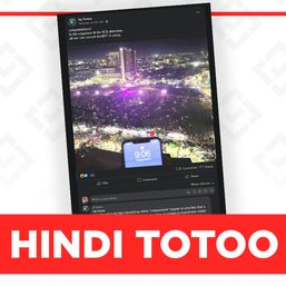 HINDI TOTOO: Retrato ng mas kakaunting dumalo sa Robredo rally sa Pasay
