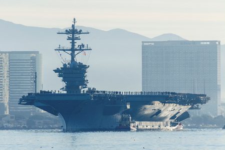 US aircraft carrier deploys off Korean peninsula amid tensions with North