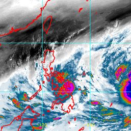 Tropical Storm Agaton intensifies further ahead of Eastern Samar landfall