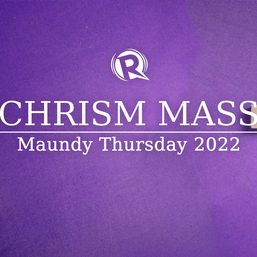 [LIVESTREAM] Maundy Thursday 2022: Chrism Mass with Bishop Ambo David
