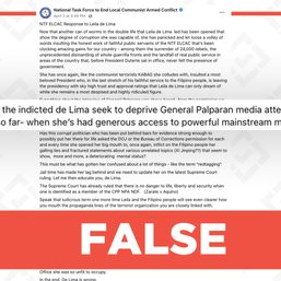 FALSE: Palparan did not get media attention in prison before SMNI interview
