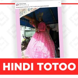 HINDI TOTOO: Litrato ng Poong Nazareno na ginawang ‘kakampink’