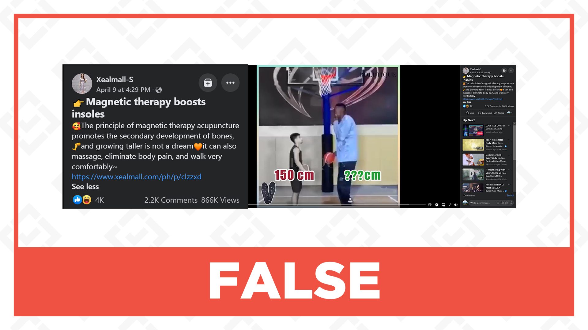 FALSE: Magnetic therapy insoles increase height