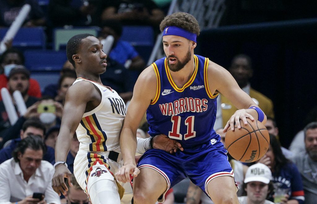 Klay Thompson drops 41 as Warriors rip Pelicans, secure No. 3 in West