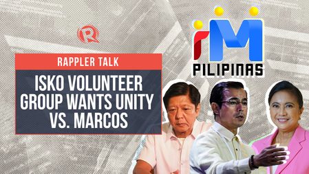 Rappler Talk: Isko volunteer group wants unification vs. Marcos Jr.